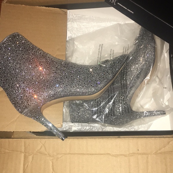 INC International Concepts Shoes - I•N•C  International Concepts IGNACIA 3 Dark Pewter heeled boot